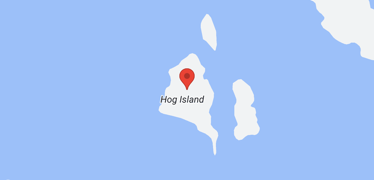 map of - Hog Island
